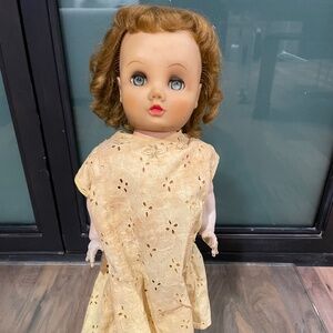 Vintage (1950's) Walking and Talking Doll with Stand